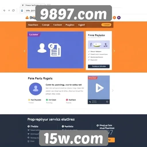 Análise da interface do usuário no site 9897.com